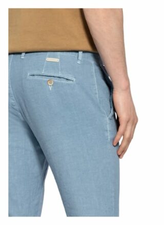 Alberto Chino Rob Slim Fit Mit Leinen blau