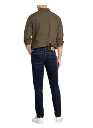 Alberto Slipe Tapered Jeans Herren, Blau