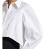 Alexander Mcqueen Cropped-Hemdbluse weiss