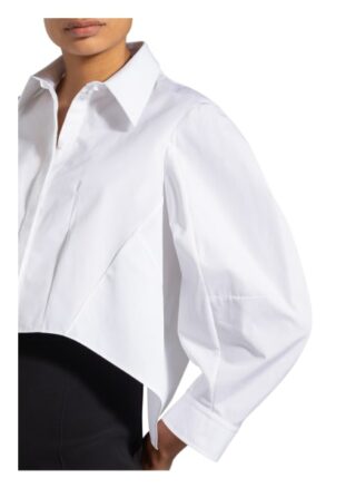 Alexander Mcqueen Cropped-Hemdbluse weiss
