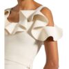 Alexander Mcqueen Cropped-Top Mit Volantbesatz beige