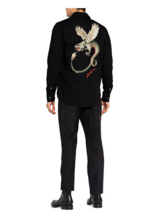Alexander Mcqueen Jeanshemd Regular Fit schwarz