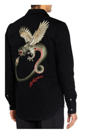 Alexander Mcqueen Jeanshemd Regular Fit schwarz