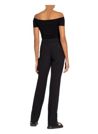 Alexander Mcqueen Off-Shoulder-Strickshirt schwarz