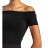 Alexander Mcqueen Off-Shoulder-Strickshirt schwarz