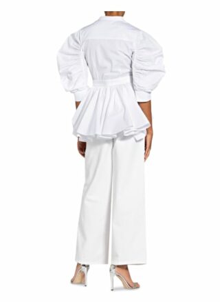Alexander Mcqueen Oversized-Blusenshirt weiss