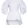 Alexander Mcqueen Oversized-Blusenshirt weiss