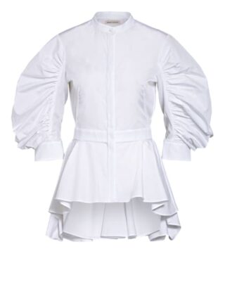 Alexander Mcqueen Oversized-Blusenshirt weiss