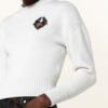 Alexander Mcqueen Pullover Mit Schmucksteinbesatz beige