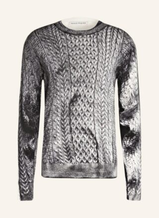 Alexander Mcqueen Pullover Mit Seide schwarz