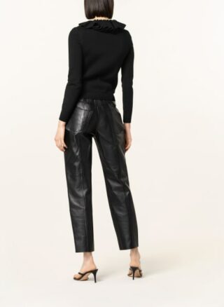 Alexander Mcqueen Pullover Mit Volants schwarz