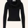 Alexander Mcqueen Pullover Mit Volants schwarz