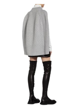 Alexander Mcqueen Strick-Cape grau