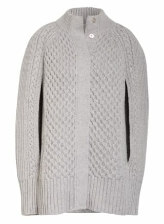 Alexander Mcqueen Strick-Cape grau