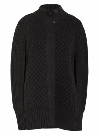 Alexander Mcqueen Strick-Cape schwarz
