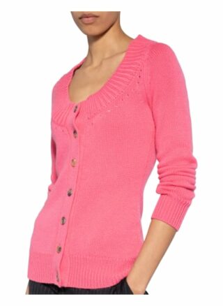 Alexander Mcqueen Strickjacke Aus Cashmere pink