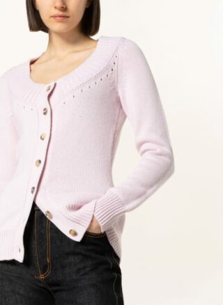 Alexander Mcqueen Strickjacke Aus Cashmere rosa