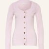 Alexander Mcqueen Strickjacke Aus Cashmere rosa