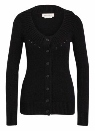 Alexander Mcqueen Strickjacke Aus Cashmere schwarz