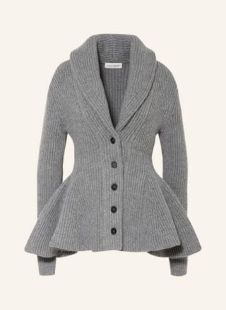 Alexander Mcqueen Strickjacke grau