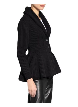 Alexander Mcqueen Strickjacke schwarz