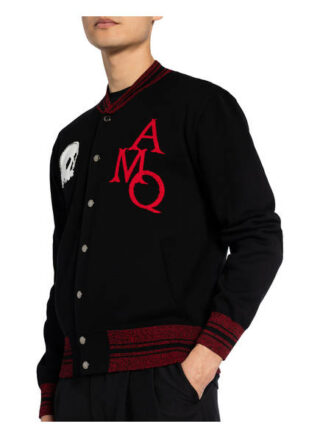 Alexander Mcqueen Strickjacke schwarz
