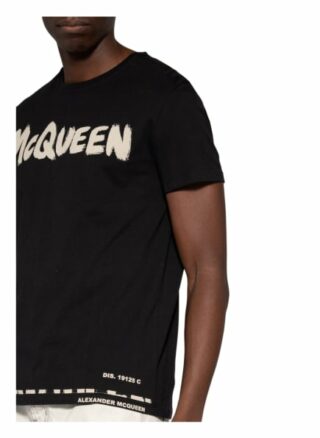 alexander mcqueen T-Shirt Herren, Schwarz