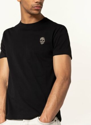 alexander mcqueen T-Shirt Herren, Schwarz