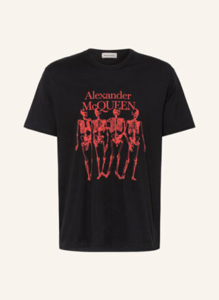 alexander mcqueen T-Shirt Herren, Schwarz