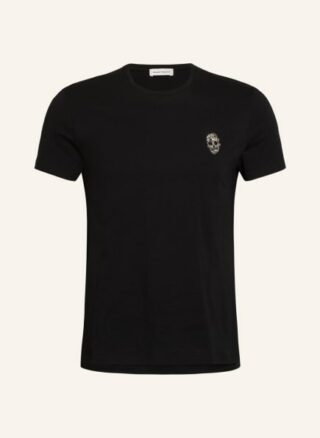 alexander mcqueen T-Shirt Herren, Schwarz