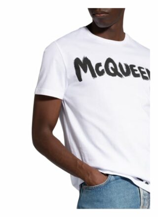 alexander mcqueen T-Shirt Herren, Weiß