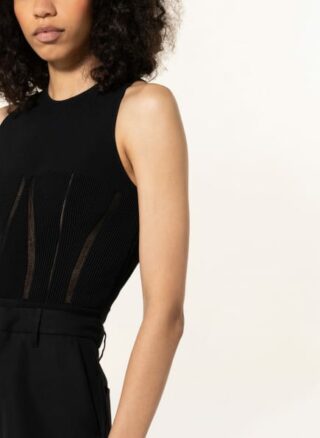 Alexander Mcqueen Top schwarz