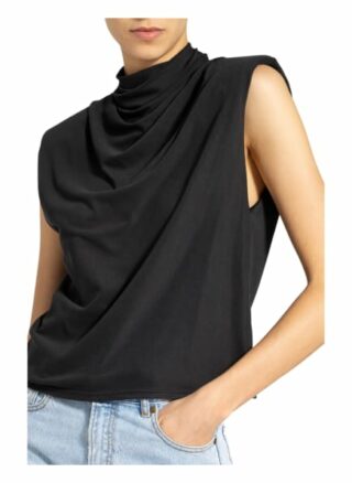 Alice+Olivia Top Coreen Cowl schwarz