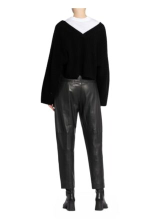 All Saints Cropped-Strickjacke Enya schwarz