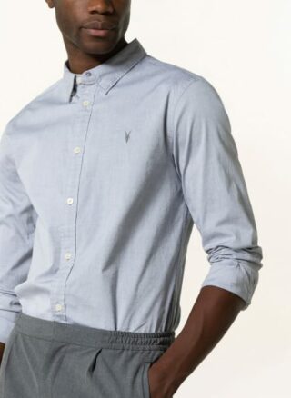 All Saints Hemd Hawthorne Extra Slim Fit grau