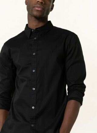 ALL SAINTS Hawthorne Casual-Hemd Herren, Schwarz