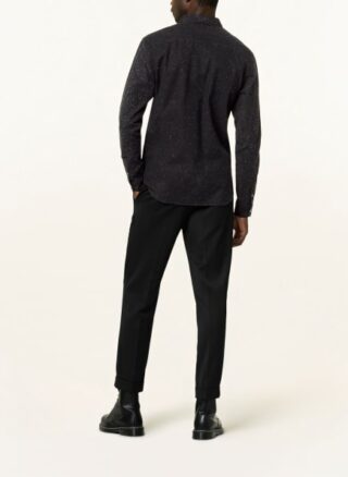 All Saints Hemd Petrel Slim Fit schwarz