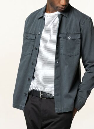 All Saints Hemd Spotter Regular Fit blau
