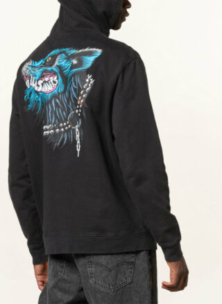 All Saints Hoodie Gnasher schwarz