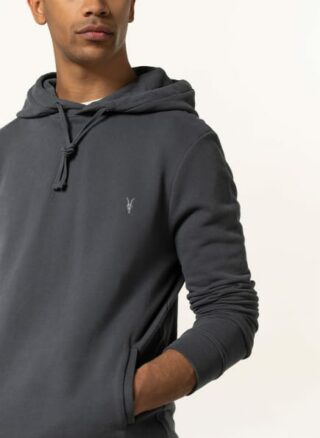 ALL SAINTS Raven Hoodie Herren, Grau