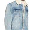 ALL SAINTS Ilkley Jeansjacke Herren, Blau