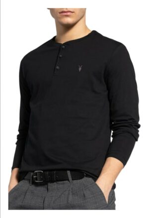 ALL SAINTS Brace Longsleeve Herren, Schwarz