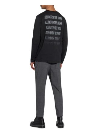 All Saints Longsleeve Fadeout Stamp schwarz
