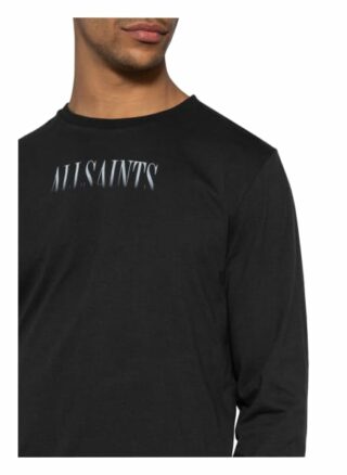 All Saints Longsleeve Fadeout Stamp schwarz