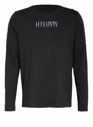 All Saints Longsleeve Fadeout Stamp schwarz