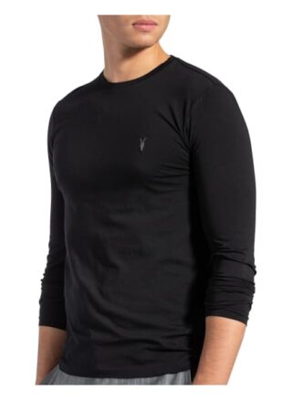 ALL SAINTS Muse Longsleeve Herren, Schwarz
