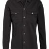 ALL SAINTS Spotter Overshirt Herren, Schwarz
