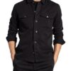 ALL SAINTS Spotter Overshirt Herren, Schwarz
