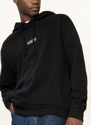 All Saints Oversized-Hoodie Opposition schwarz