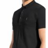 ALL SAINTS Reform Pique-Poloshirt Herren, Schwarz
